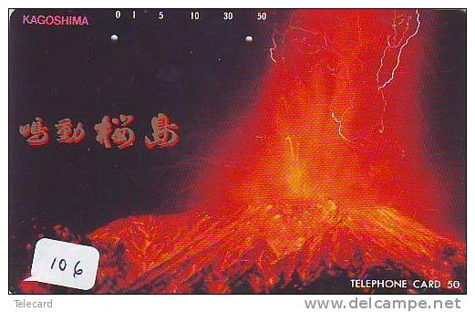 Volcan Volcano Vulkan Sur Telecarte (106) - Volcans