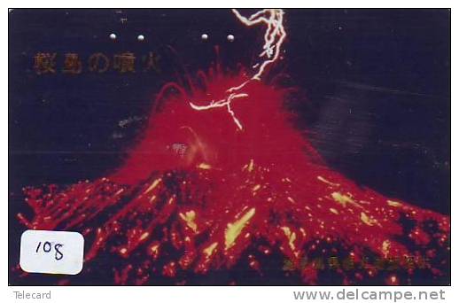 Volcan Volcano Vulkan Sur Telecarte (108) - Volcans