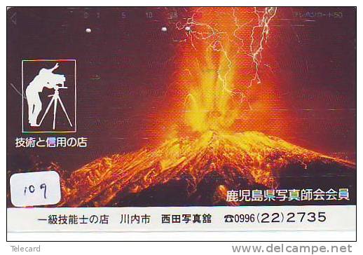 Volcan Volcano Vulkan Sur Telecarte (109) - Volcans