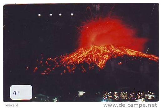 Volcan Volcano Vulkan Sur Telecarte (111) - Volcanes