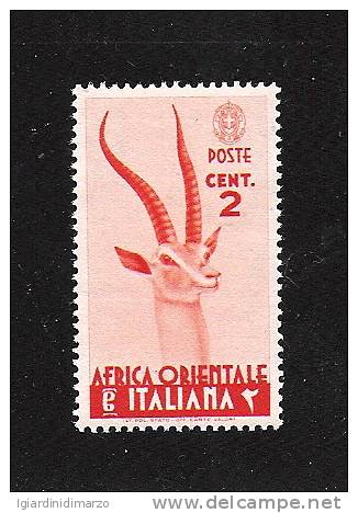 AFRICA ORIENTALE ITALIANA - 1938: Serie Pittorica - Valore Nuovo S.t.l. Da 2 C. - In Ottime Condizioni - DC2007. - Africa Oriental Italiana