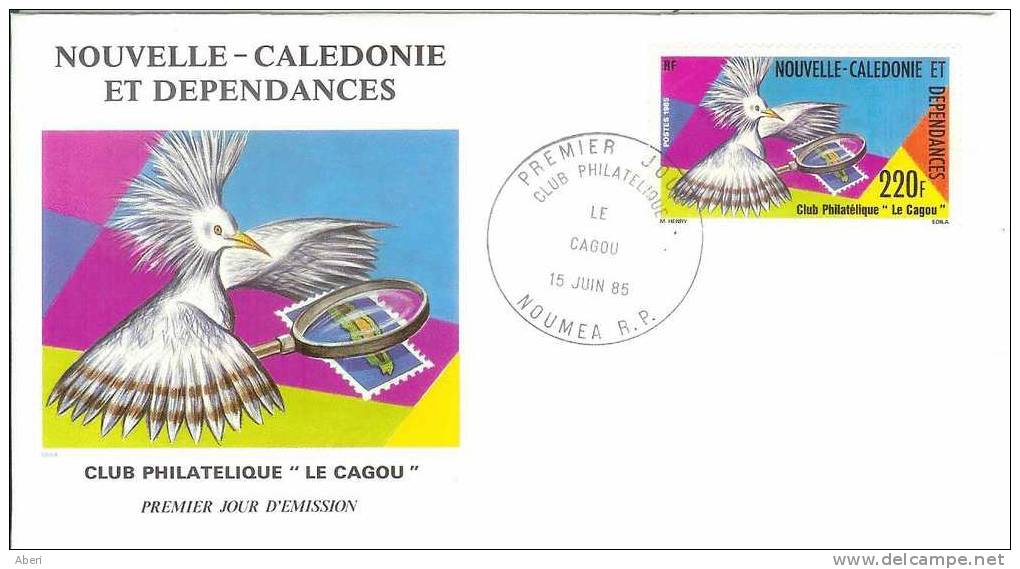 FDC 163 Nlle CALEDONIE - OISEAUX CAGOU - BIRD - FDC