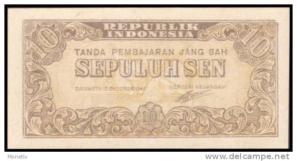 Indonesia # 15a, 10 Sen, 1945, UNC - Indonesien