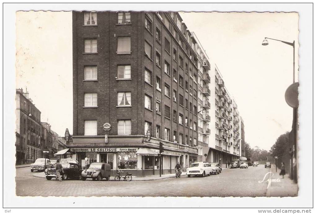 SAINT-OUEN (Seine-Saint-Denis,93):Rue Albert Dalhème;Tabac"Le Celtique";2 Cv CITROEN,403,404 PEUGEOT; Animée, TB, RARE! - Saint Ouen