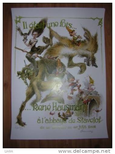 HAUSMAN AFFICHE EXPO STAVELOT SIGNEE - Affiches & Posters