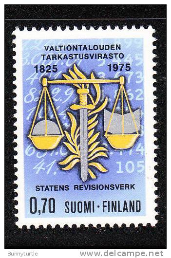 Finland 1975 State Economy Comptroller Office Balance Of Justice Sword Of Legality MNH - Unused Stamps