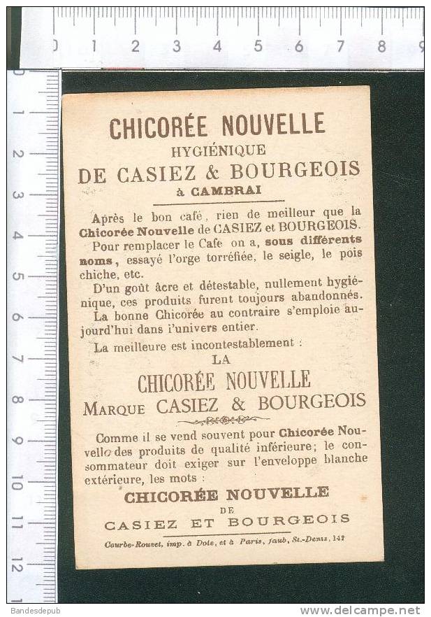 Cambrai Casiez Bourgeois Belle Chromo Dorée Courbe Rouzet  Thème Mousseline Fleurs Jeune Femme Danse - Autres & Non Classés