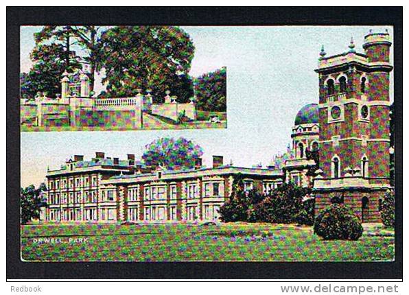 Early Double View Postcard Orwell Park Near Ipswich Suffolk - Ref 228 - Ipswich