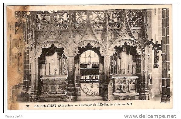 LE FOLGOET - INTERIEUR DE L EGLISE LE JUBE - Le Folgoët