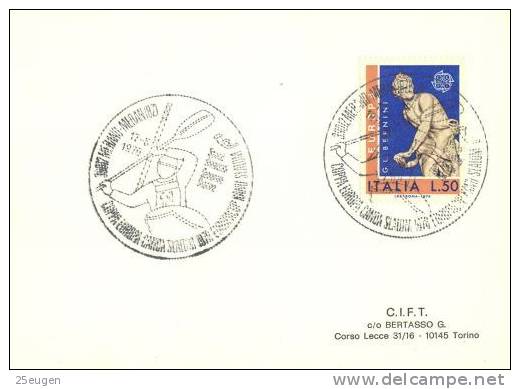 ITALY  1976 CANOE  POSTMARK - Canoë