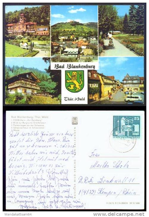 AK Bad Blankenburg Thür. Wald Mehrbild 5 Bilder Mit Wapppen  BAD BLANKENBURG A   09.06.1976 - 15 - Bad Blankenburg