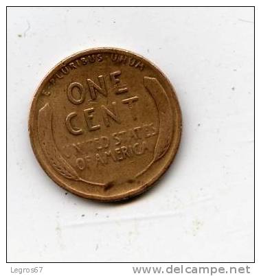 ETATS UNIS 1 CENT 1929 - 1909-1958: Lincoln, Wheat Ears Reverse