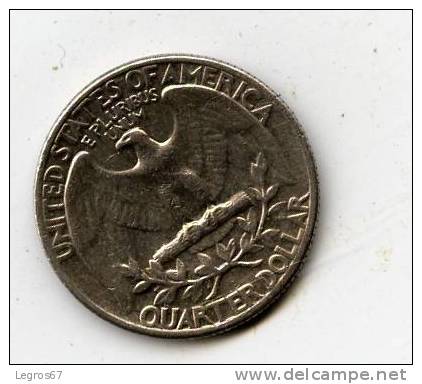 ETATS UNIS 1/4 DOLLAR 1967 - 1932-1998: Washington