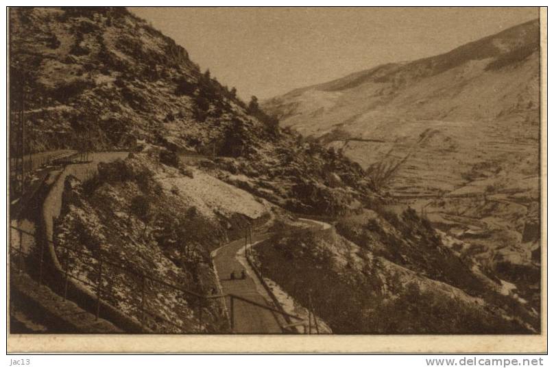 L50 - 66 - Environs De Font-Romeu - Route Nationale Et Ligne Du Chemin De Fer électrique - Autres & Non Classés