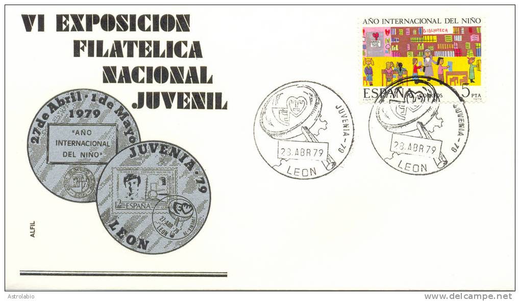 León Juvenia-79 Obliteration 1979 - Maschinenstempel (EMA)