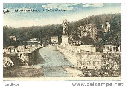 Barrage De La Gileppe - Le Tablier Et Le Lion - Gileppe (Barrage)