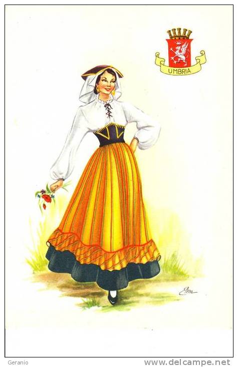 COSTUMI TURISTICI ITALIANI 1950 UMBRIA NV - Costumi