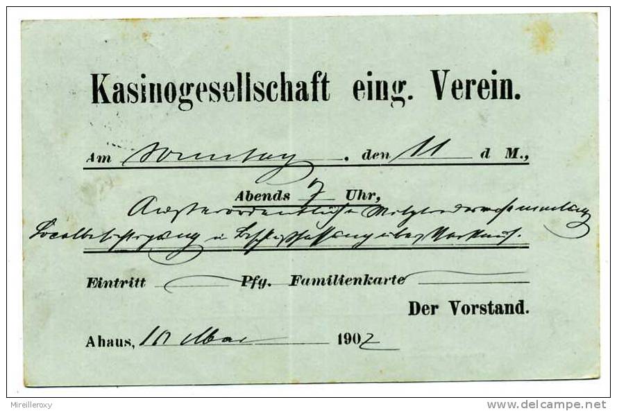 JEU / CASINO // KASINO /  ENTIER POSTAL / ALLEMAGNE / STATIONERY - Unclassified