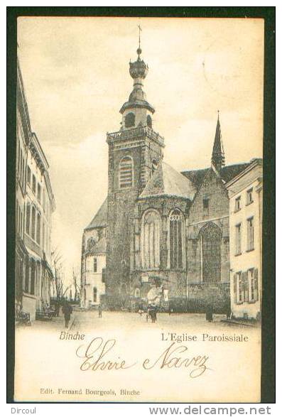 9594 -   Binche  L'église Paroissiale    éditeur  Bourgeois F - Binche