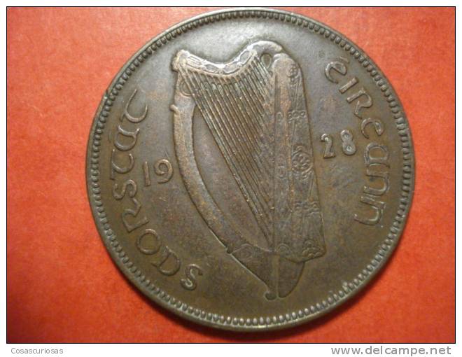 3044 IRELAND EIRE IRLANDA   ONE PENNY POULE GALLINA  ANIMAL    AÑO / YEAR  1928  VF- - Ireland