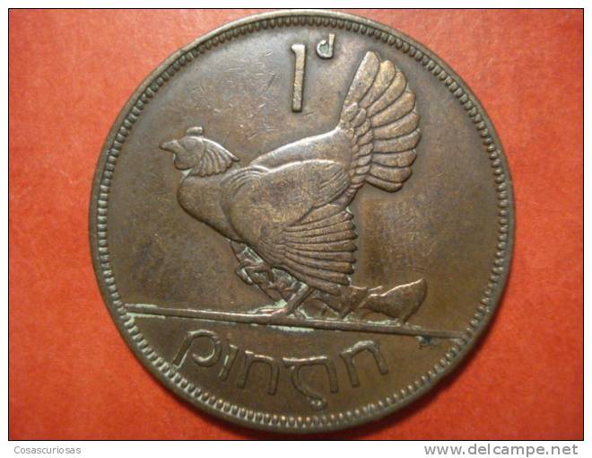 3044 IRELAND EIRE IRLANDA   ONE PENNY POULE GALLINA  ANIMAL    AÑO / YEAR  1928  VF- - Irlande