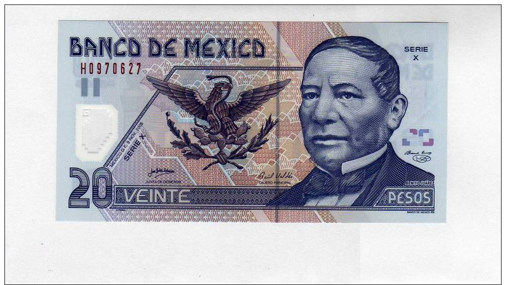 VEINTE PESOS JUAREZ - Mexique