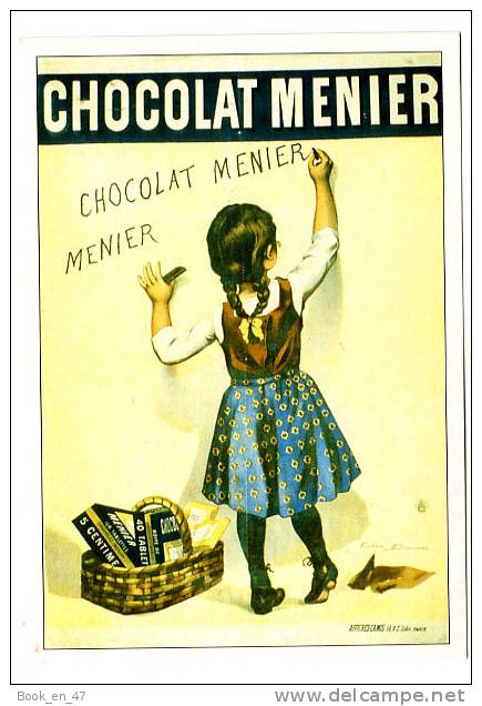 {49944} Publicité Chocolat Menier Fiche Atlas , Alimentation ; 1895 - Collections
