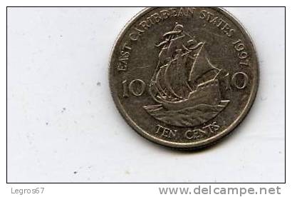 EAST CARAIBES 10 CENT 1997 - Colonie