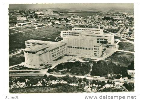 CPSM CAEN CALVADOS L' Université En Avion Au Dessus De LAPIE 1960 - Caen