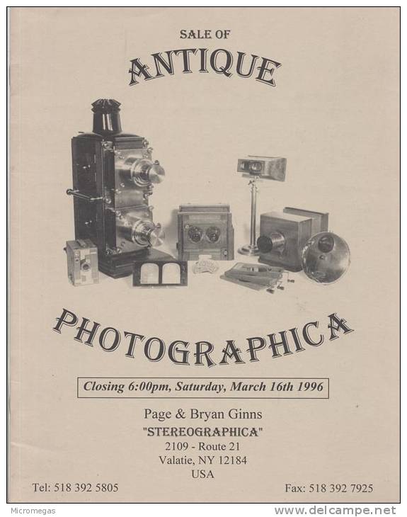 Sale Of Antique Photographica - Fotografía