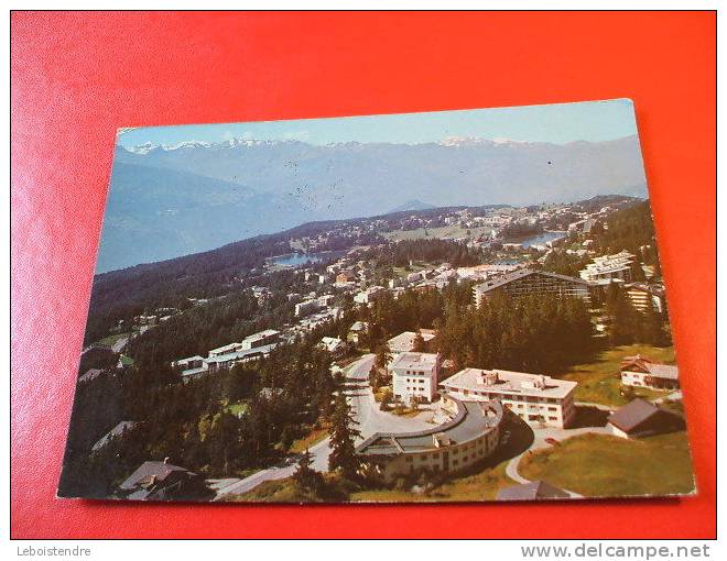 CPSM OU CPM- FRANCE AUTRE:VUE SUR LA STATION DE MONTANA-CRANS ET LES ALPES VALAISANNES - Autres & Non Classés