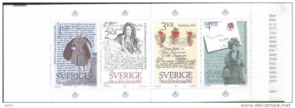 SVEZIA  1984  STOCKHOLMIA ´86  LIBRETTO  -  MNH - Ongebruikt