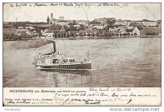 CPA De MEERSBURG Am BODENSEE Vom Schiff Aus Gesehen. - Meersburg