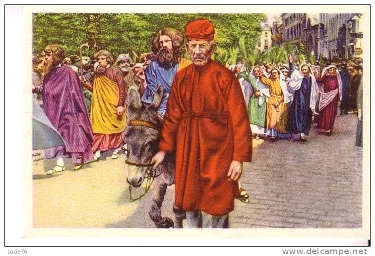COTE D´OR -  Image -Folklore Belge - N° 5 -  BRUGES -  Procession Du SAINT SANG - Jésus Fait Son Entrée à Jérusalem - Côte D'Or