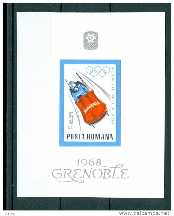 Romana 1968 Olympia B  64 Postfrisch ** MNH #881 - Hiver 1968: Grenoble