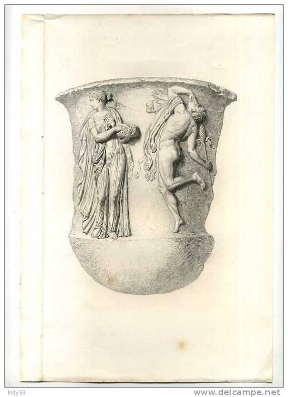 - BAS RELIEF ANTIQUE . EAU FORTE DU XIXe S. AVANT LA LETTRE . - Andere & Zonder Classificatie