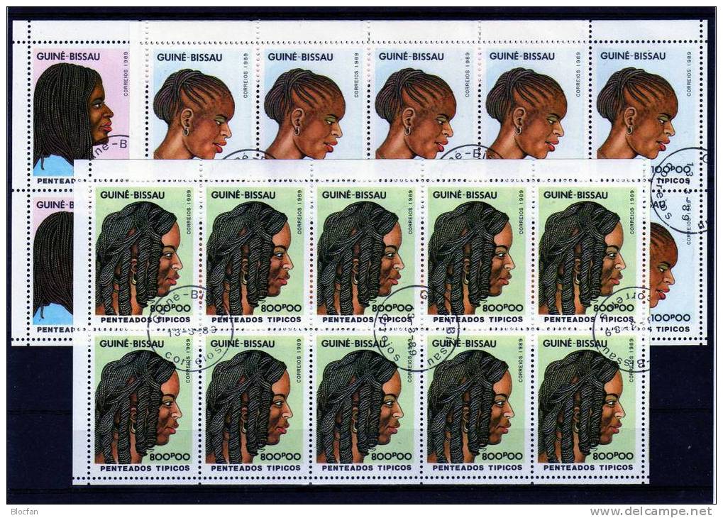 „ Models Und Frisuren “ Internationaler Frauentag Guinea Bissau 1004-09 6 X 10-KB O 36€ - Muttertag