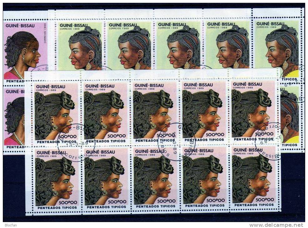 „ Models Und Frisuren “ Internationaler Frauentag Guinea Bissau 1004-09 6 X 10-KB O 36€ - Muttertag