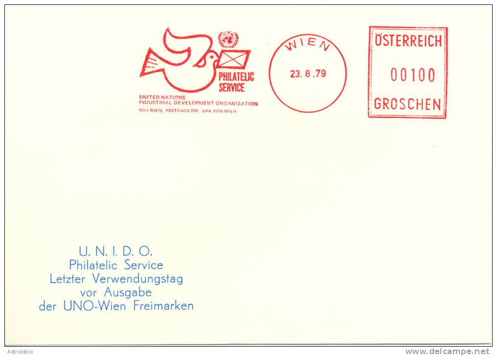 Autriche 1979 EMA " Philatelic Service " Colombe - Tauben & Flughühner