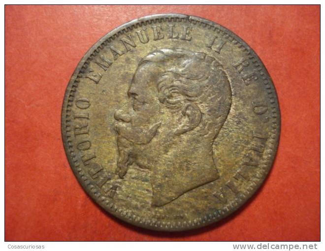 3116 ITALIA ITALY  10 CENTESINI  V.E. II     AÑO / YEAR   1866  M     BB - 1861-1878 : Victor Emmanuel II