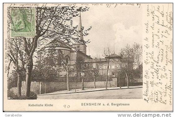 BENSHEIM A.d. Bergstrasse - Katholische Kirche. - Bensheim