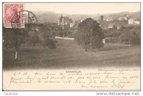 BENSHEIM - Vue Générale. - Bensheim