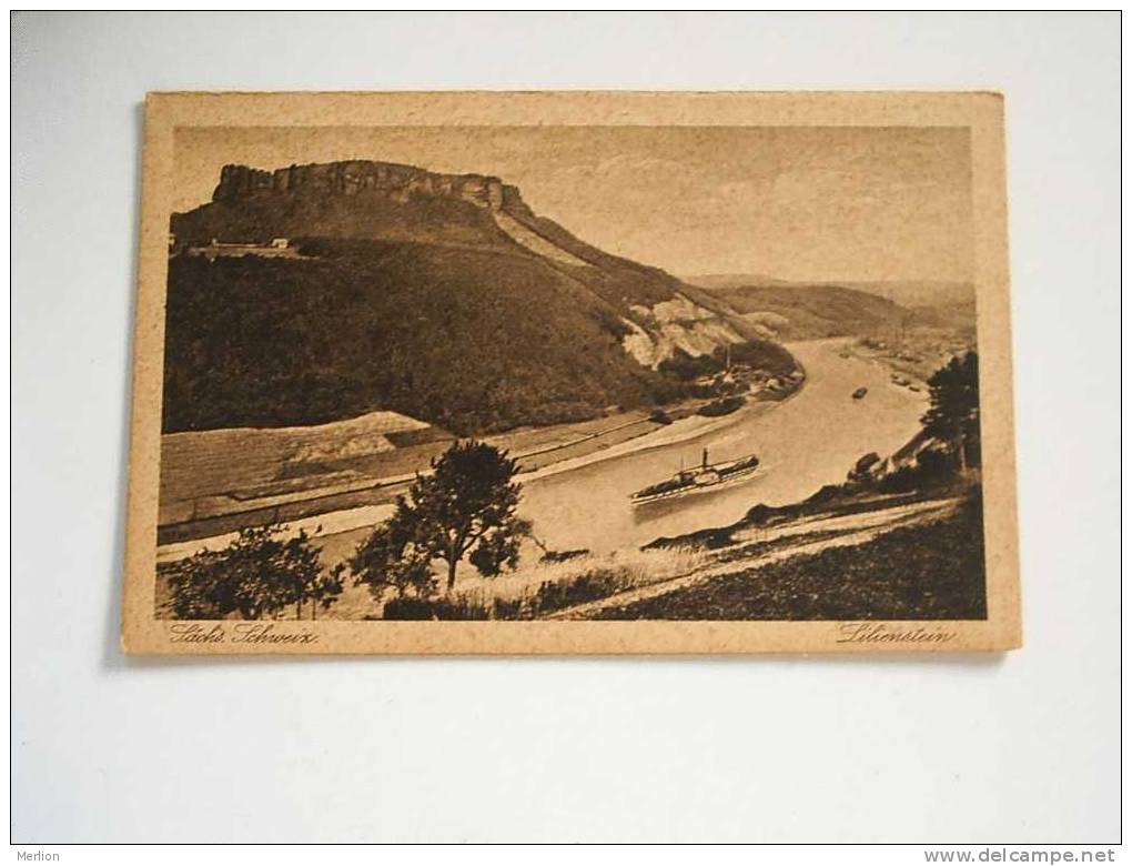 Lilienstein  - Elbe - Schiffe  - Cca 1910´s   VF   D36058 - Bad Schandau