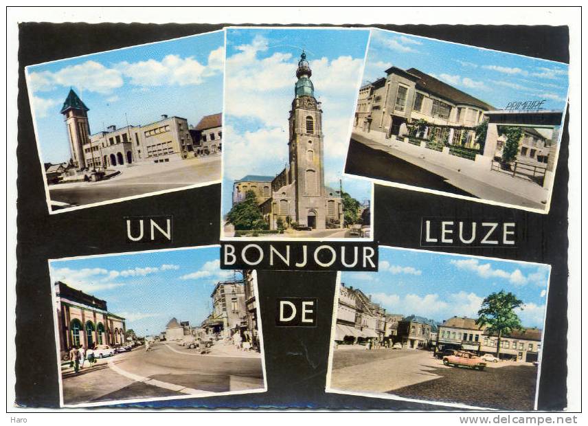 Un Bonjour De LEUZE - Carte 5 Vues (1288) - Leuze-en-Hainaut