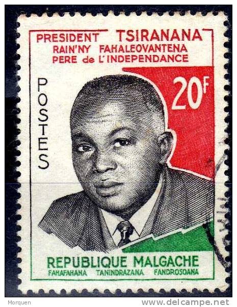 Sello Madagascar President Tsiranana - Madagascar (1960-...)