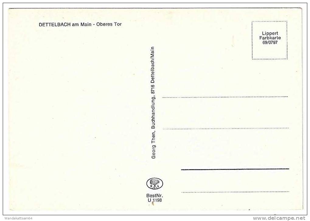 AK DETTELBACH Am Main – Oberes Tor (FALTERTOR) - Kitzingen