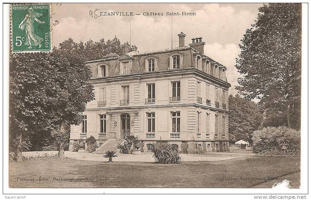 Carte Postale :    EZANVILLE :  Chateau Saint Henri - Ezanville