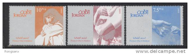 2005 JORDAN - CHILD PROTECTIONS 3V+MS - Jordanien