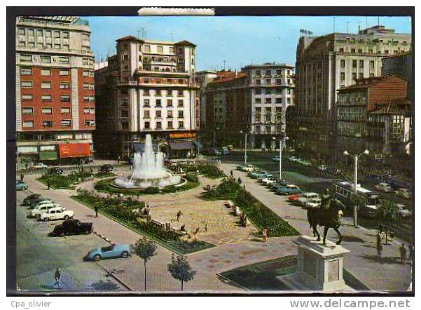 ESPAGNE Santander Place Du Généralissime, Monument Caudillo, Fontaine, Citroen DS, Ed Garrabela 33, CPSM 10x15, 1966 - Cantabria (Santander)