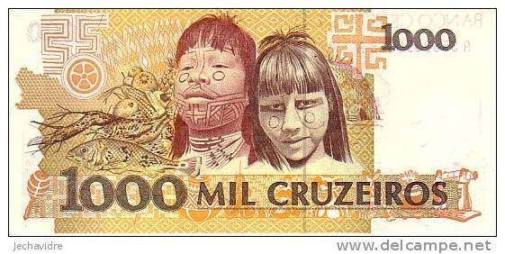 BRESIL   1 000 Cruzeiros  Non Daté (1990-1991)  Pick 231a     ***** BILLET  NEUF ***** - Brazil